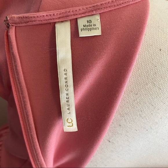 LC Lauren Conrad Pink Lace Dress - Picture 7 of 8